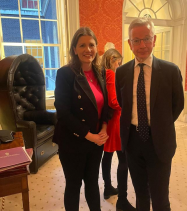 Michelle with Michael Gove