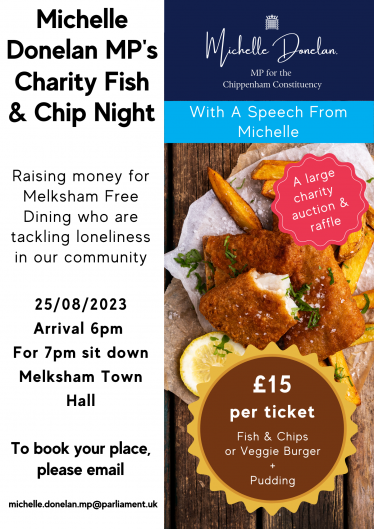 Michelle Donelan MP's Charity Fish & Chip Night